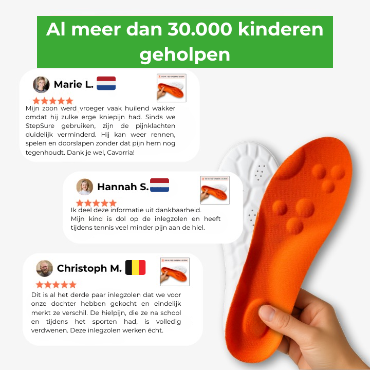 Cavorria StepSure™ – De #1 oplossing tegen knie- en voetpijn bij kinderen