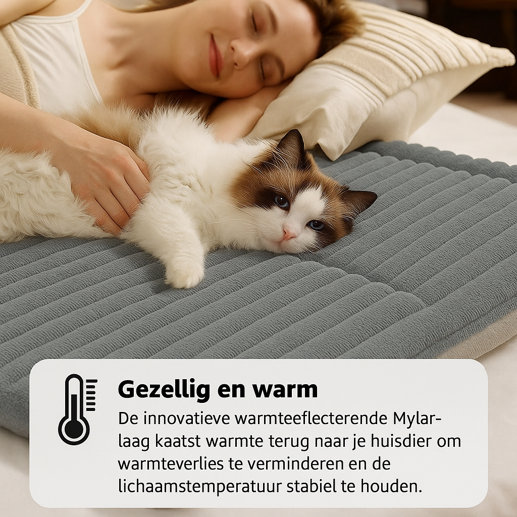 Cavorria WinterPaw Bed™ - De #1 oplossing tegen rillingen, kou en ongemak bij katten