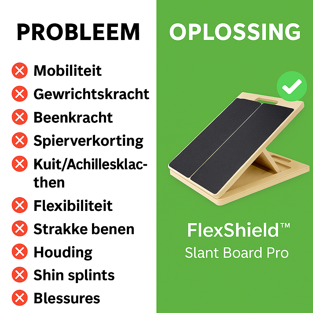 FlexShield™ Slant Board Pro – De #1 oplossing tegen sportblessures
