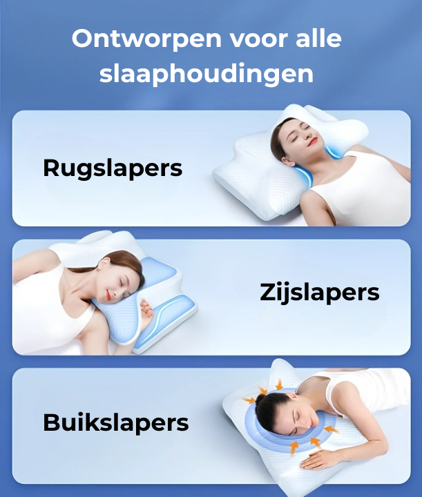 CloudAlign™ #1 Kussen om wakker te worden zonder nekpijn.